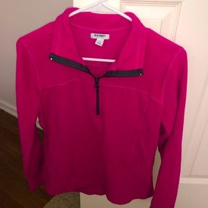 HOT pink Old Navy Quarter Zip